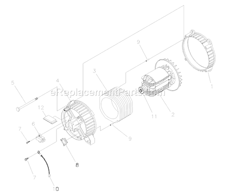Page A Diagram and Parts List for 030297-0  Briggs and Stratton Generator